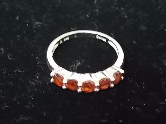 WOMENS VINTAGE STERLING SILVER STONE RING 2.61g (1 of 2)