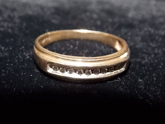 VINTAGE ESTATE MENS 10K GOLD DIAMOND RING 3.07g (1 of 2)