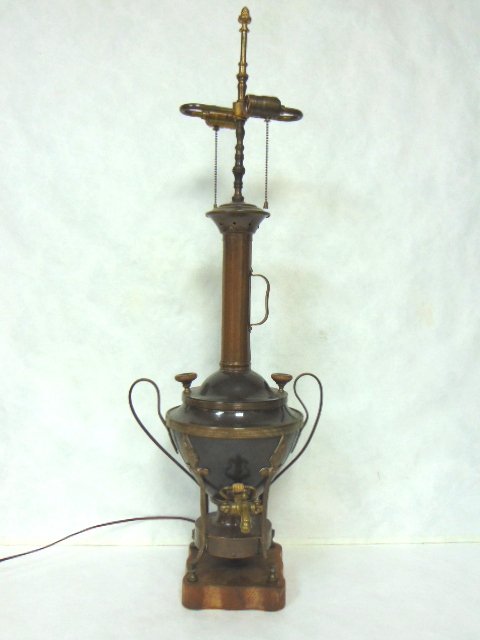 ANTIQUE RUSSIAN OR TURKISH COPPER SAMOVAR LAMP (1 of 8)