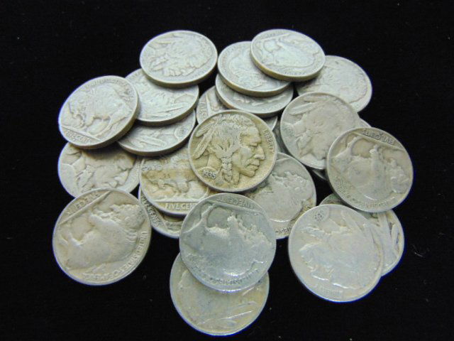 ESTATE FIND LOT OF 23 BUFFALO INDIAN HEAD SILVER NICKEL (1 of 1)