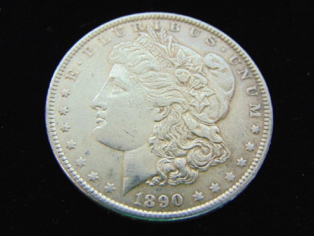 1890  MORGAN SILVER DOLLAR COIN ESTATE FIND (1 of 2)