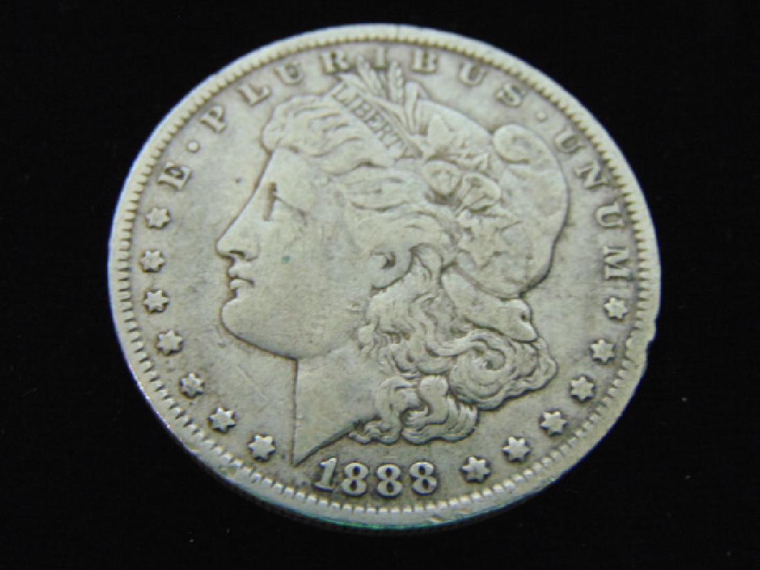 1888-O MORGAN SILVER DOLLAR COIN ESTATE FIND (1 of 2)