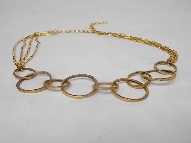 Vintage Estate Sterling Silver Gold-plated Necklace (1 of 3)