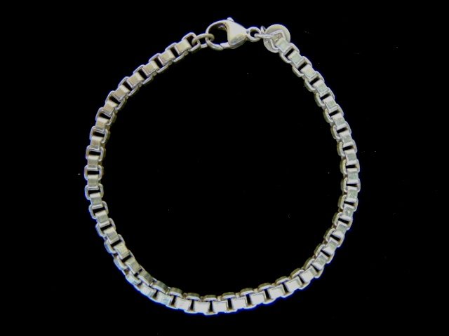 Sterling Silver Tiffany & Co Box Link Bracelet (1 of 4)