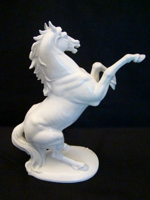 Nymphenburg Porcelain Prancing Horse Figurine - 3