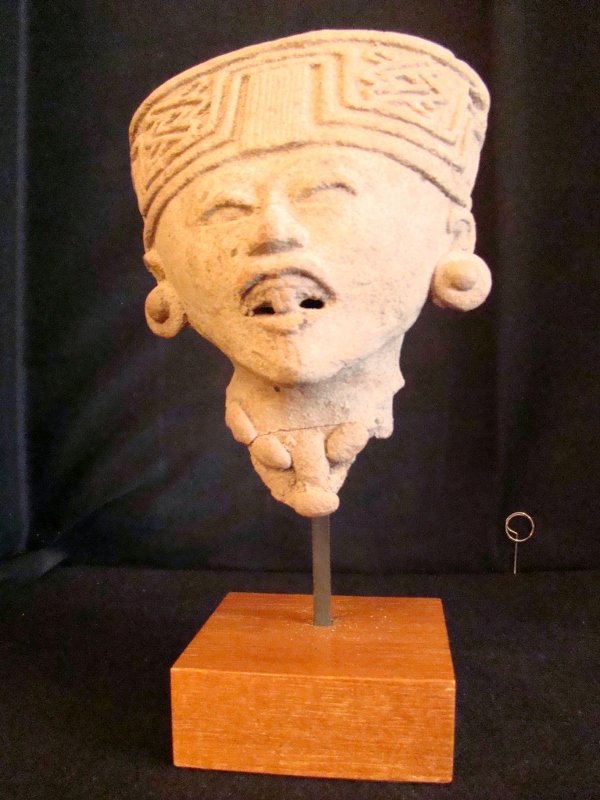 Pre Columbian, Jalisco, woman's Head with Head ornament (1 of 9)