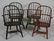 Assembled Set of 4 Windsor Sack-Back Arm Chairs.