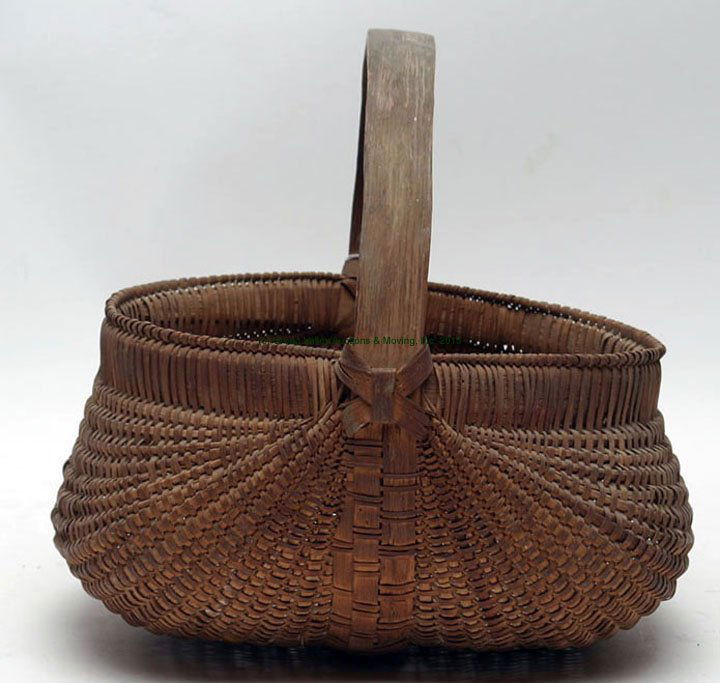 Shenandoah Valley Oak Splint Kidney Basket (1 of 2)