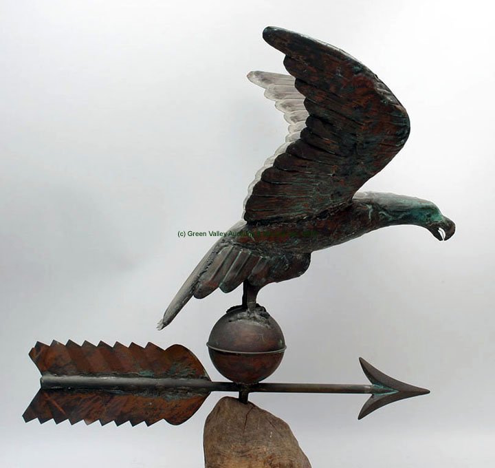 American Spread Wing Copper Eagle Weathervane (1 of 2)