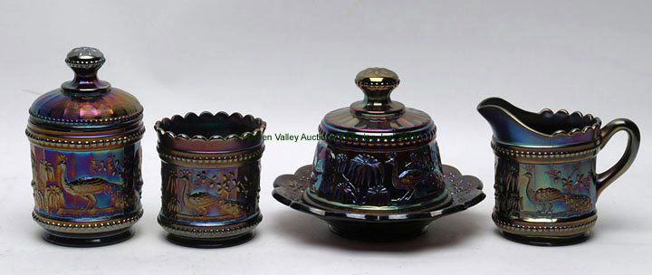 Northwood Peacock at the Fountain 4 pc. Table Set (1 of 1)