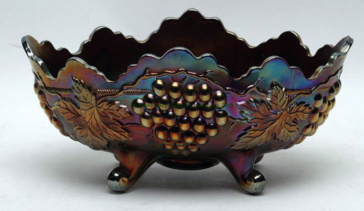 Northwood Grape & Cable Amethyst Banana Bowl (1 of 1)