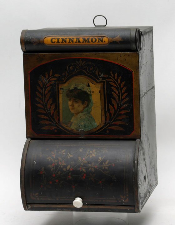 Country Store Cinnamon Metal Bin (1 of 2)