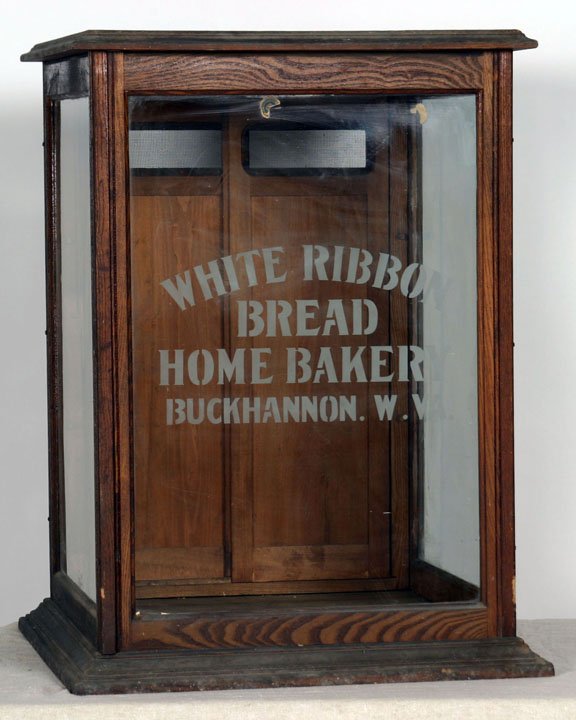 Country Store Oak Bread Showcase