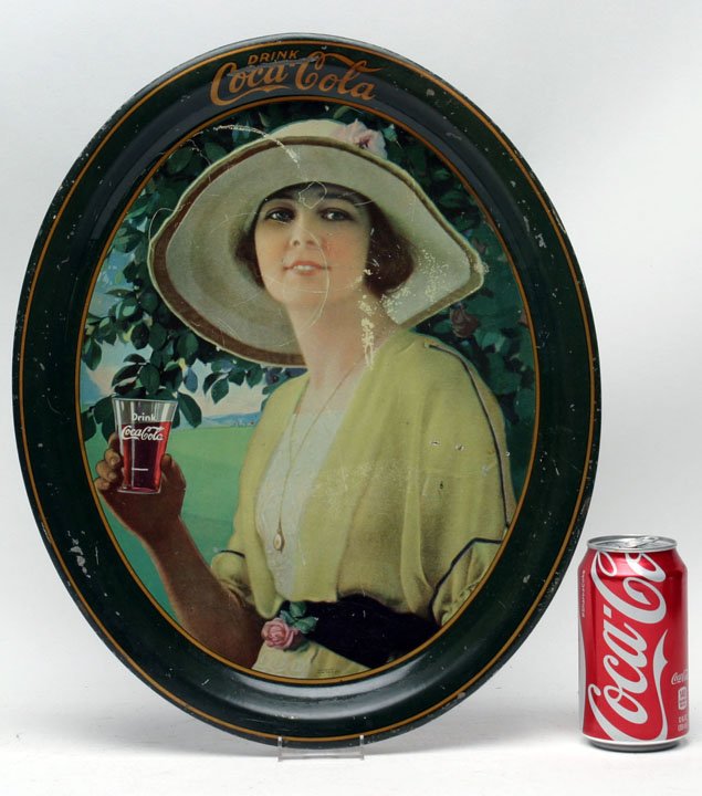 1920 Coca Cola Oval Serving Tray (1 of 2)