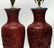Chinese Cinnabar Pair of Table Lamps - 2