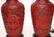 Chinese Cinnabar Pair of Table Lamps - 4