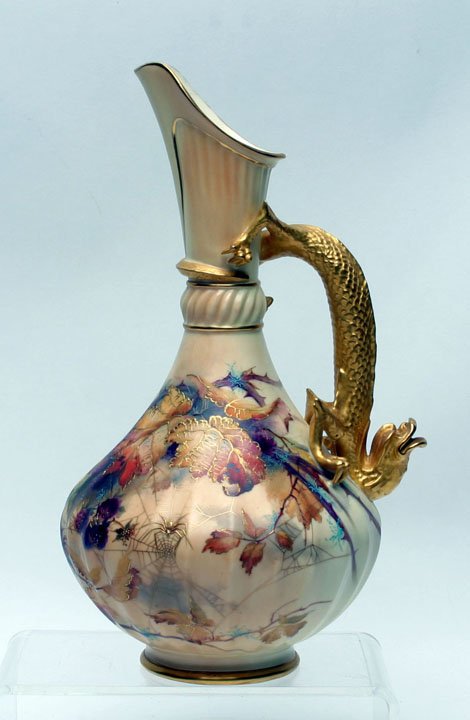 Royal Worcester Dragon & Spider Ewer (1 of 1)