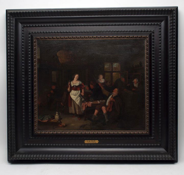 Hendrik de Valk Attributed Oil on Canvas (1 of 3)