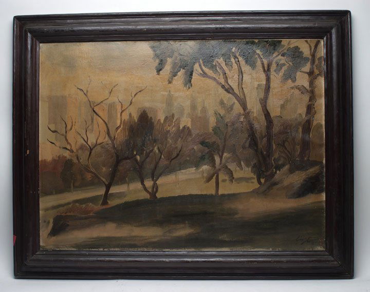 George Lazlo Attributed Oil On Canvas (1 of 2)