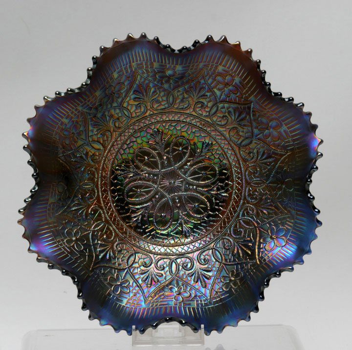 Northwood Hearts & Flowers Cobalt Bowl (1 of 2)