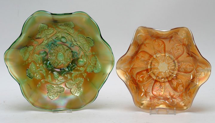 Millersburg Carnival Glass Bowls, Lot of Two (1 of 1)