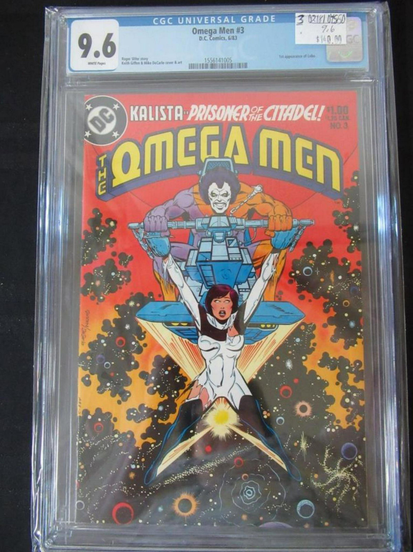 Omega Men #3 CGC 9.6 1st appear of Lobo: Omega Men #3 CGC 9.6 1st appear of Lobo