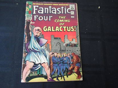 Fantastic Four #48 1965 12c Galactus: Fantastic Four #48 1965 12c Galactus some wear and tear