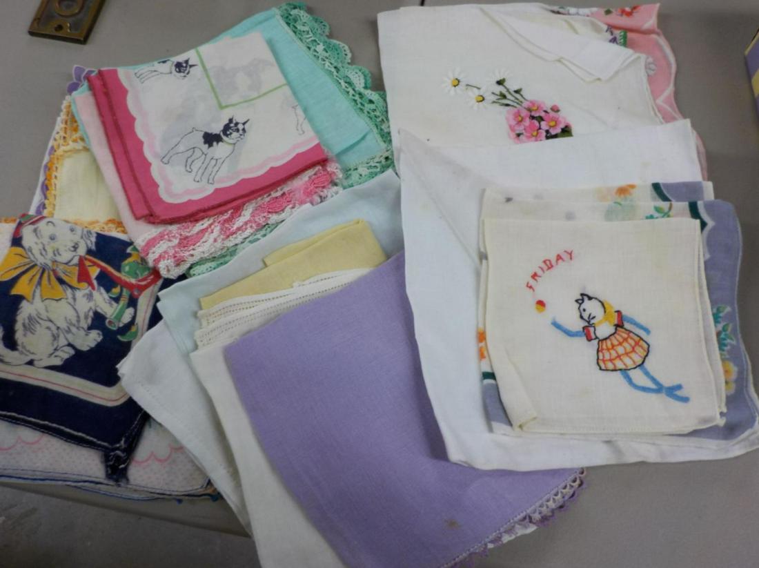 Vintage Handkerchief Lot - Dogs, Flowers, etc: Vintage Handkerchief Lot - Dogs, Flowers, etc all clean and in good condition