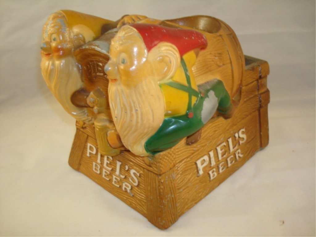 Piel's Beer Gnome Bar Ware Stand: Piel's Beer Gnome Bar Ware Stand - some paint loss