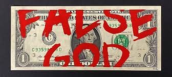 KASH ART 'FALSE GOD' ORIGINAL HPM ON CURRENCY (1 of 2)