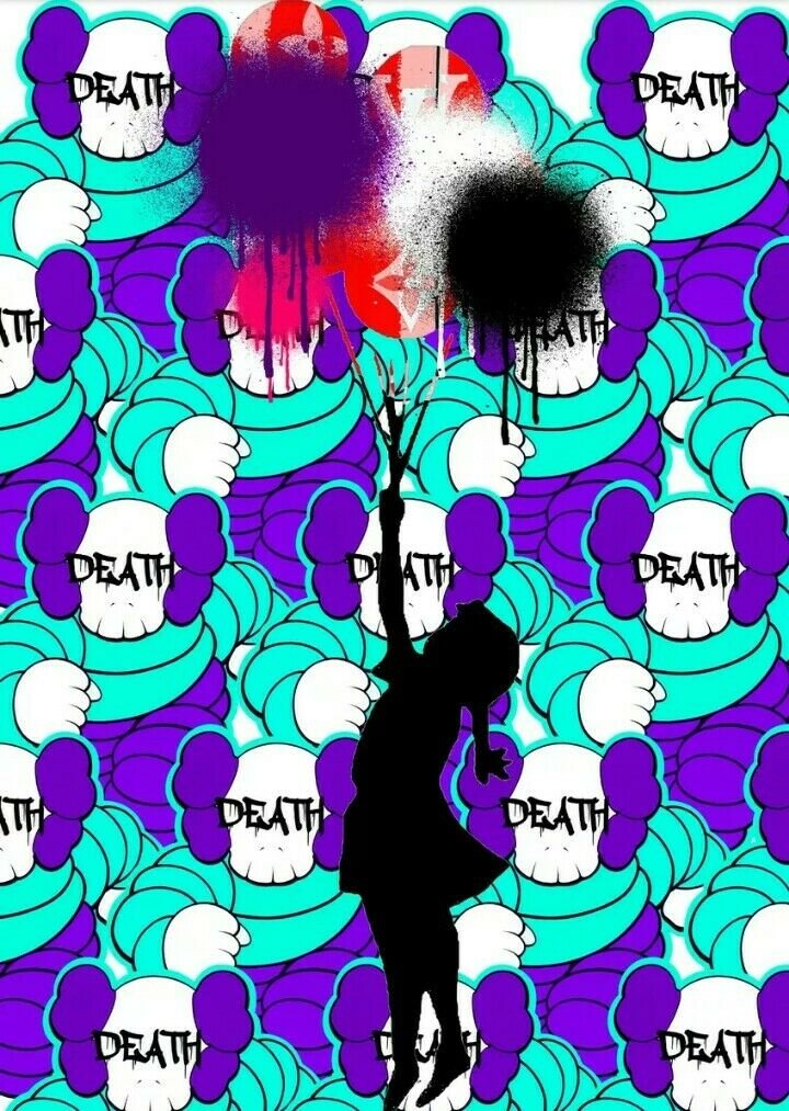 DEATH NYC - BANKSY GIRL (BLUE) (1 of 3)