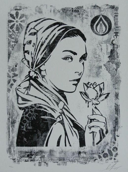 SHEPARD FAIREY - NATURAL SPRINGS - AP EXTREMELY RARE (1 of 4)