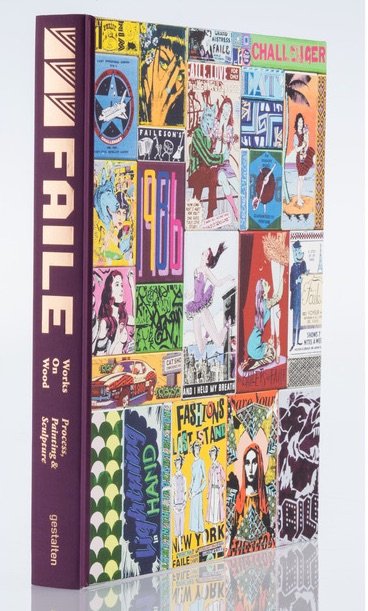 FAILE: WORKS ON WOOD - HARDCOVER: Faile: Works on Wood, 2014 Hardcover Book 12 × 9 1/4 × 1 1/4 in 30.5 × 23.5 × 3.2 cm Brand New. Street artists to their core, Patrick McNeil and Patrick Miller make up FAILE, an artistic collabora