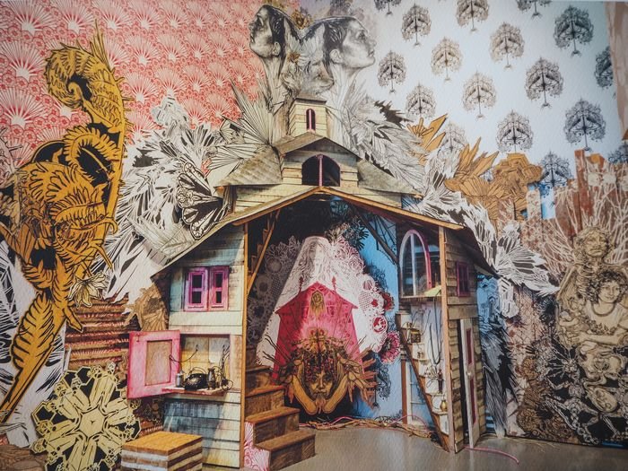 SWOON - (CALEDONIA CURRY) - MEDEA: Swoon (Caledonia Curry) - Medea Digital print - Hand signed - 65 - 2017 Swoon (Caledonia Curry) "In honor of closing Swoon: The Canyon 1999-2017, and of the ephemeral nature of site specific installat