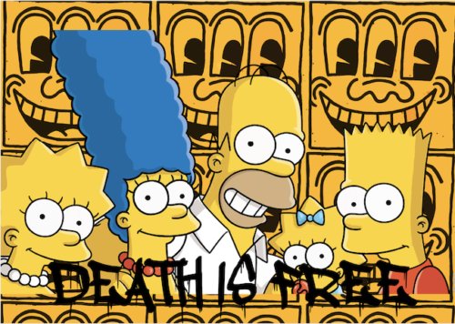 DEATH NYC - "HARING FAMILY" - KEITH HARING X SIMPSONS (1 of 4)