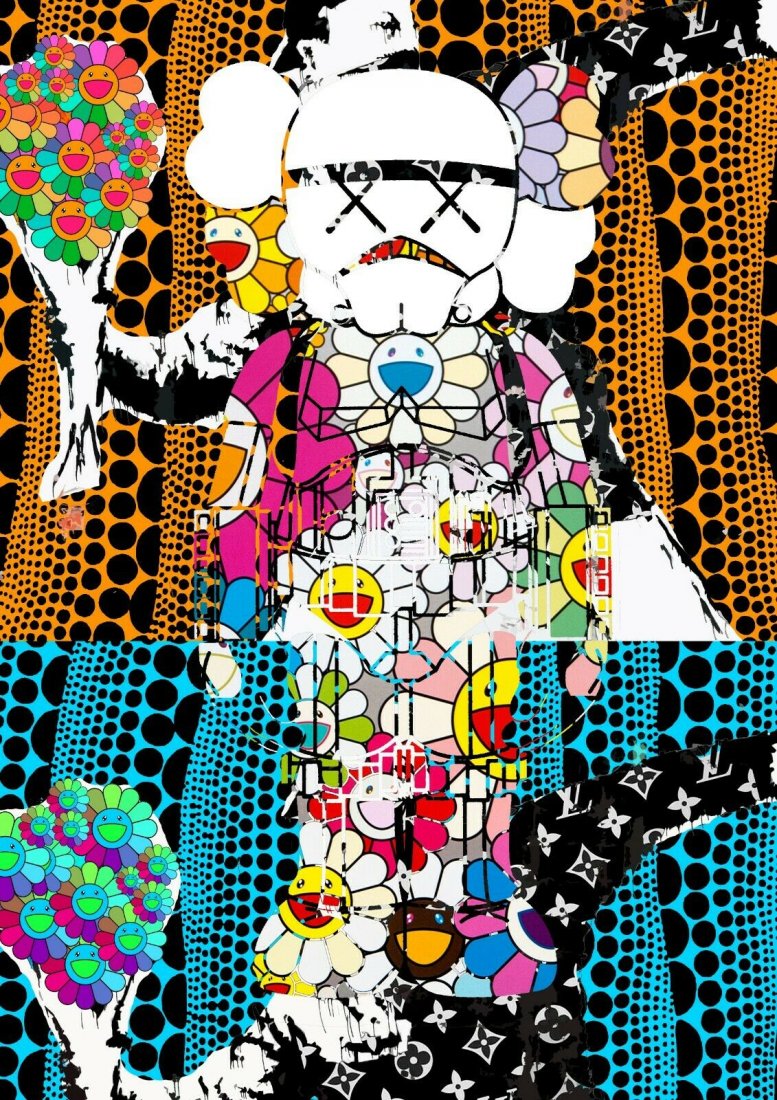 DEATH NYC - "X XTHROWER 5" - BANKSY X KAWS (1 of 4)