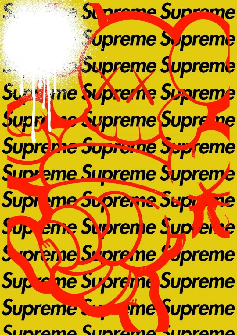 DEATH NYC - "XX SUP RUN Y" -KAWS X SUPREME (1 of 4)