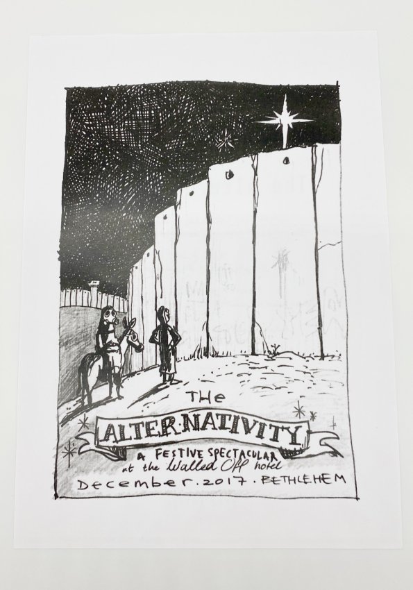 BANKSY - WALLED OFF HOTEL ALTERNATIVITY POSTER FLYER (1 of 5)