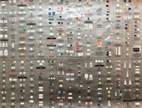 DAMIEN HIRST - SILVER PANEL FROM PHARMACY (1 of 5)