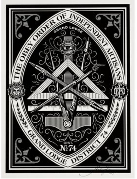 SHEPARD FAIREY x ARKITIP PRINT - ORDER OF ARTISTANS #1 (1 of 3)