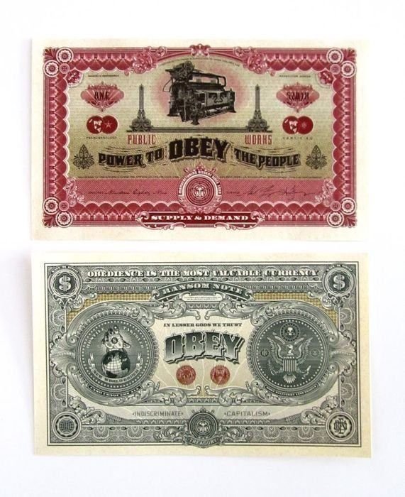 SHEPARD FAIREY - TWO SIDES OF CAPITALISM (1 of 4)