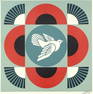 SHEPARD FAIREY - GEOMETRIC DOVE - RED