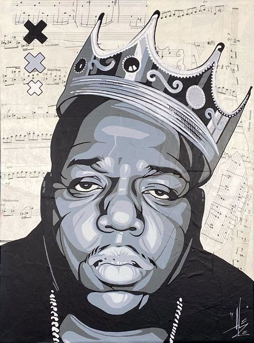 ALEZE74 - NOTORIOUS - ORIGINAL CANVAS (1 of 4)