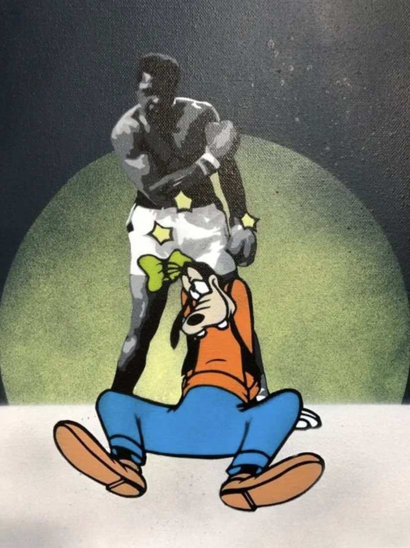 13.13. - KNOCK OUT TIME (FOR GOOFY) - ORIGINAL CANVAS (1 of 5)