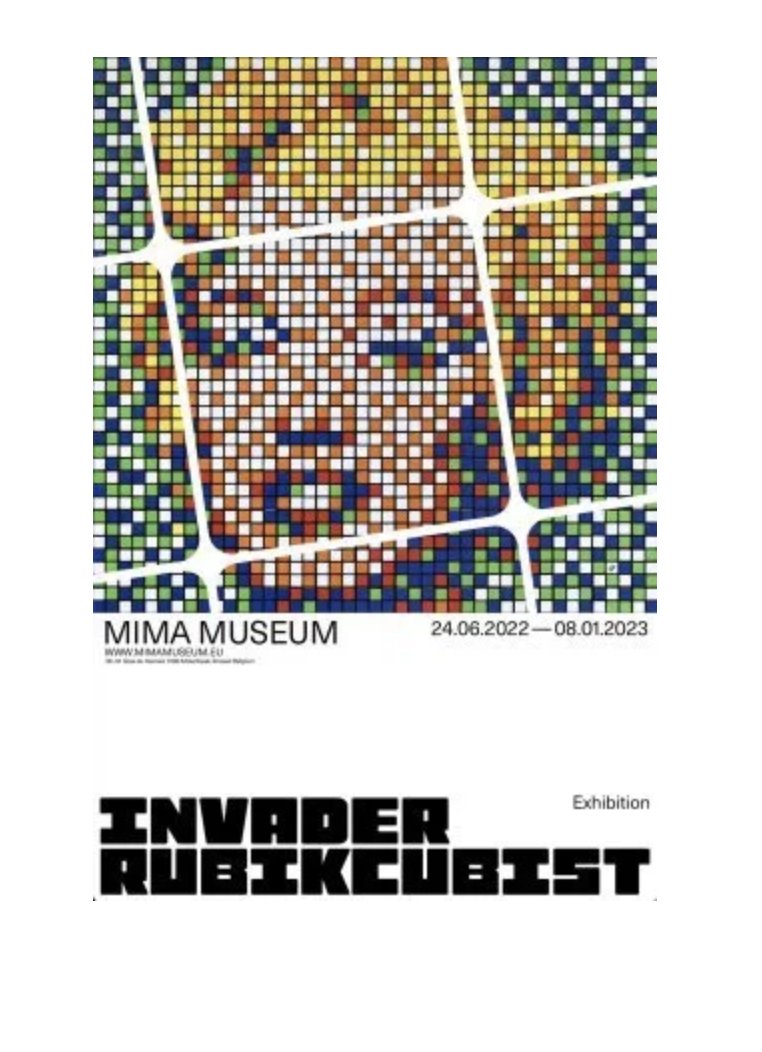 INVADER - MIMA SHOW POSTER: Artist: Invader Title: MIMA Show Poster 40 x 60cm Arctic Volume Silk 130 gr Recto quadri Limited poster released for Invader's exhibit at MIMA.