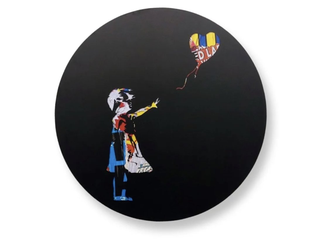 AIIROH - GIRL WITH BALLOON - TRIBUTE TO BANKSY (1 of 2)