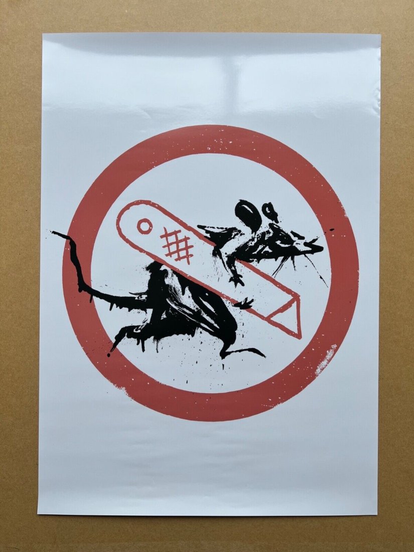 BANKSY - CUT & RUN - OFFICIAL EXHIBIT POSTER (1 of 1)