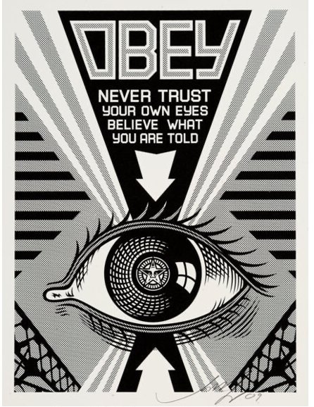 SHEPARD FAIREY x ARKITIP PRINT - OBEY EYE (BLK) (1 of 3)