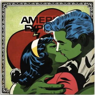 DENIAL - AMERICAN EXPRESSION: ARTIST: Denial TITLE: American Expression Hand Signed by Denial. Giclee Print on 330 GSM Fine Art Paper SIZE: 11"x 11". ABOUT DENIAL: DENIAL is a Canadian artist whose work critiques consumerism and t