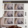 BANKSY 'FCK PTN' Official Ukraine Stamps Set (6)